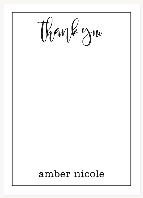 Chic Appreciation Thank You Cards 