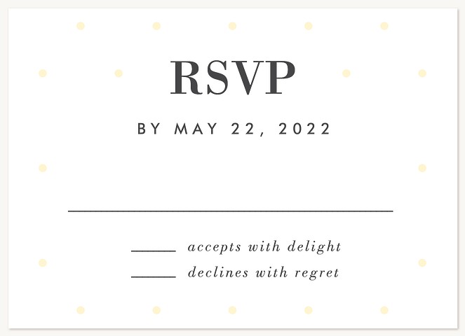 Light Dots Bat Mitzvah RSVP Cards