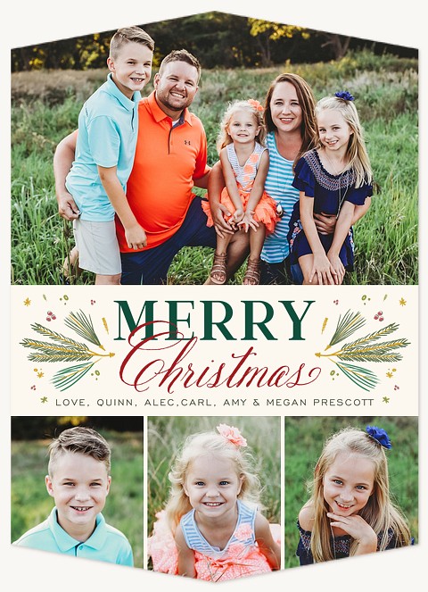Traditional Pines Christmas Cards