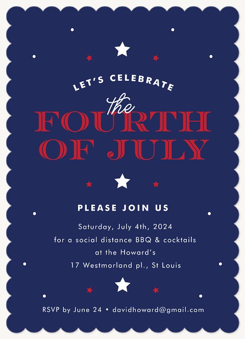 Starry Sky Summer Party Invitations
