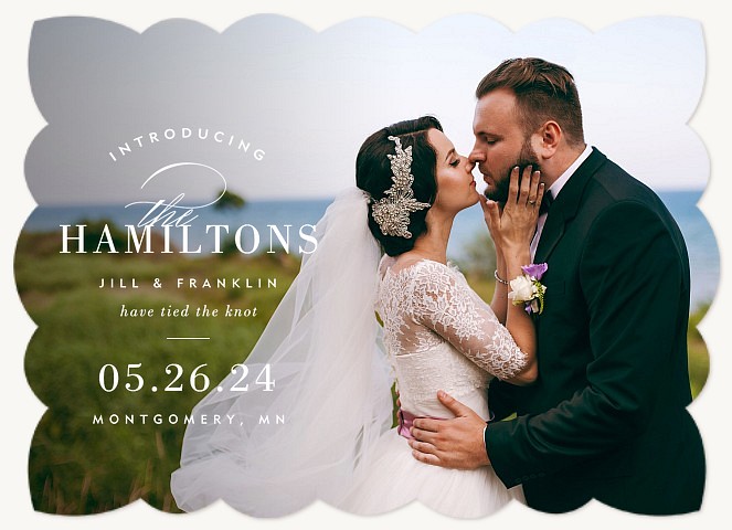 Classic Introduction Wedding Announcements