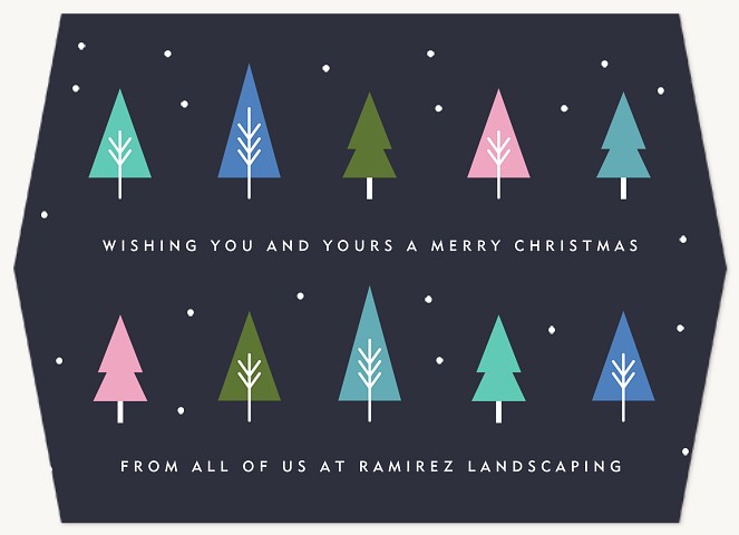 Tree Line Business Holiday Cards