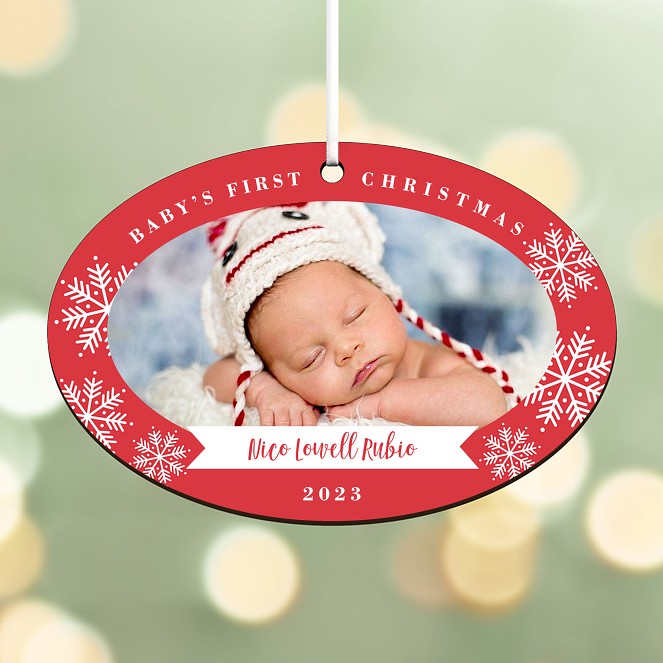Baby's First Snowfall Personalized Ornaments