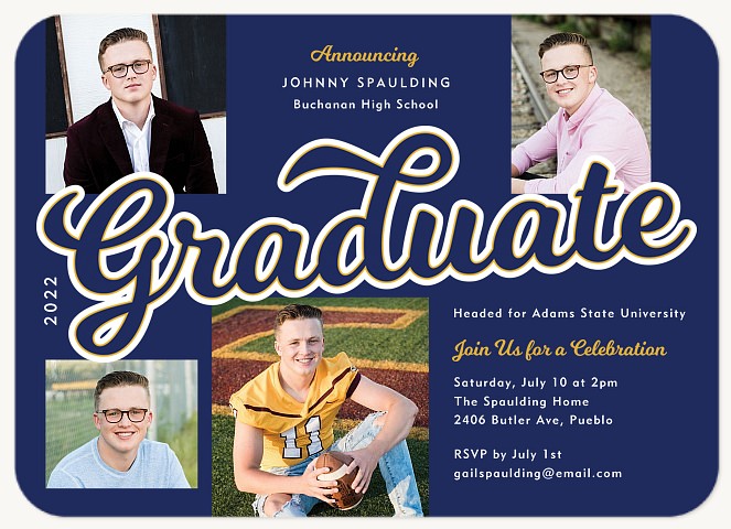 Collegiate Script Graduation