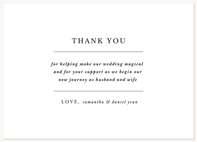 Simplicity Thank You Cards 