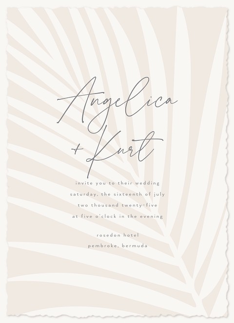 Palm Silhouette Wedding Invitations