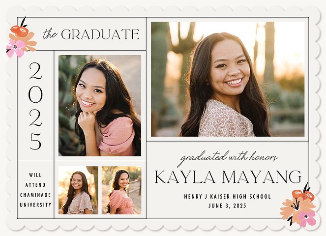 Floral Boho Graduation Cards