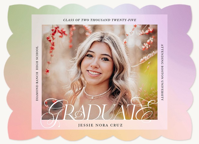 Pastel Glow Graduation Cards