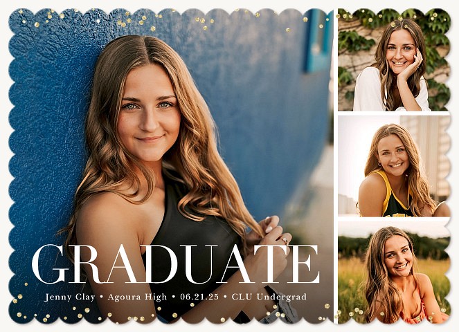 Sprinkled Confetti Graduation Cards