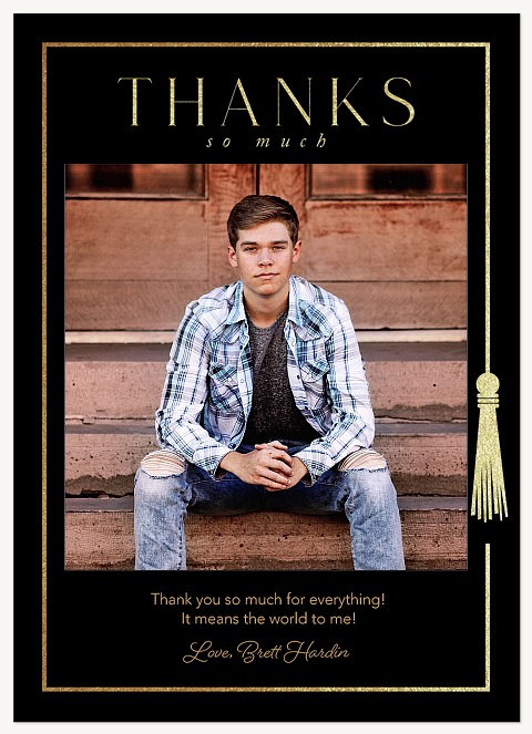 Tassel Frame Thank You Cards 