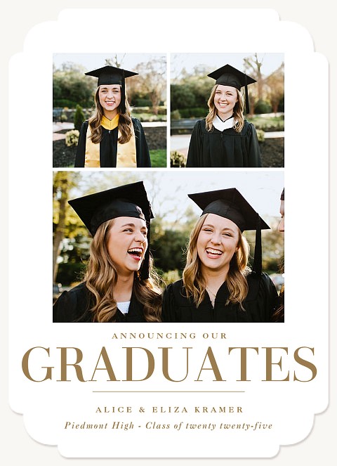 Simple Serif Graduation Cards