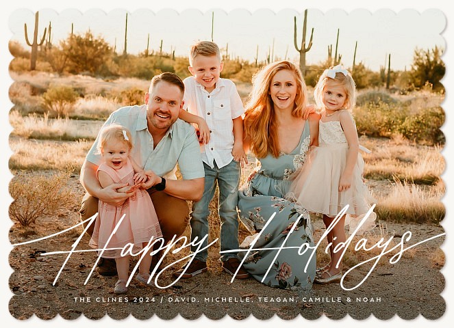 Sweetly Written Photo Holiday Cards