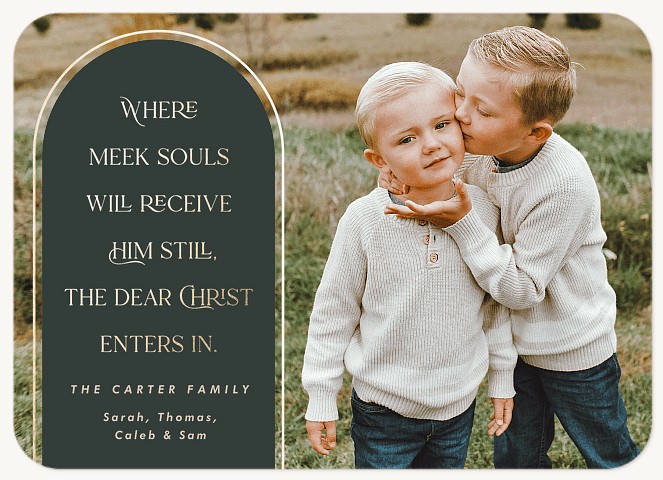 Meek Souls Personalized Holiday Cards