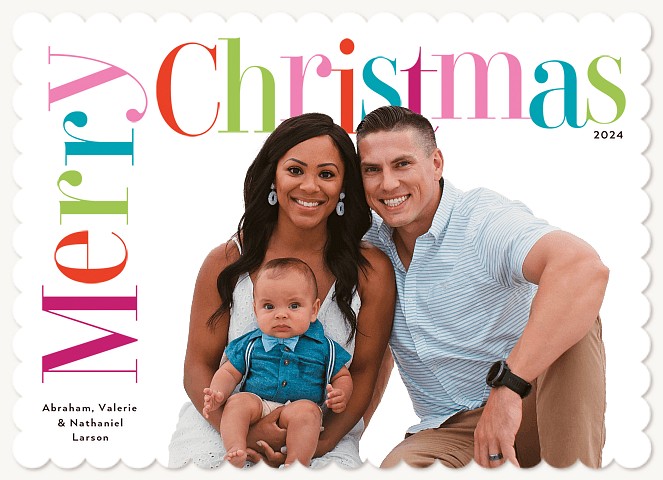 Bright Mix Personalized Holiday Cards