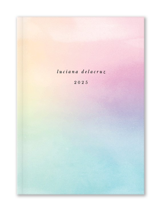 Watercolor Rainbow Custom Hardcover Journals