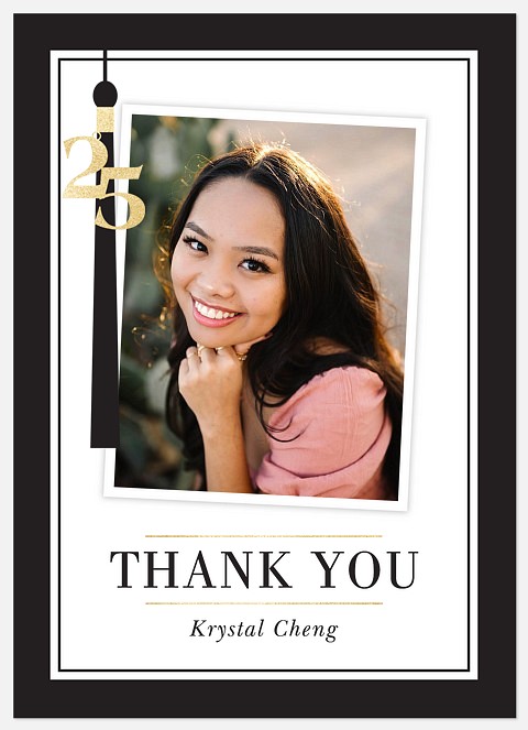 Chic Year Tassel Thank You Cards 