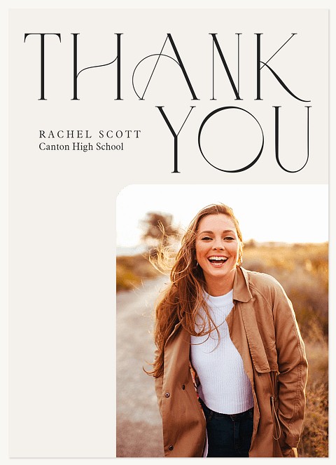 Sophisticated Thank You Thank You Cards 