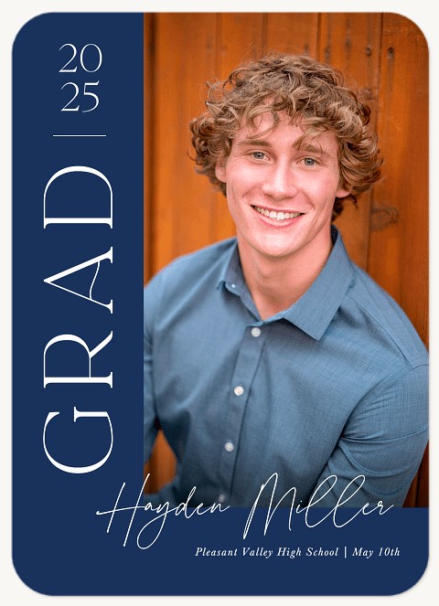 Vertical Frame Graduation Cards