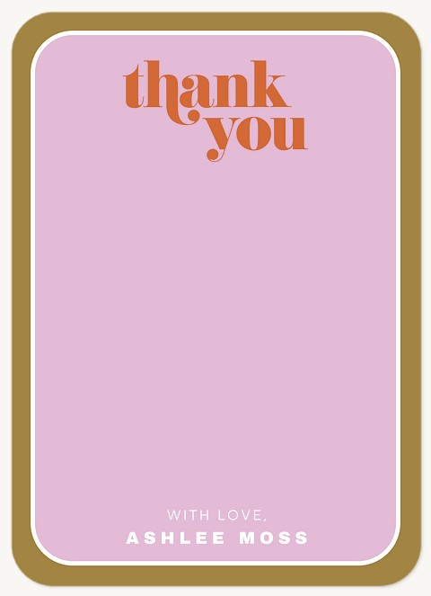 Stacked Thanks Thank You Cards 