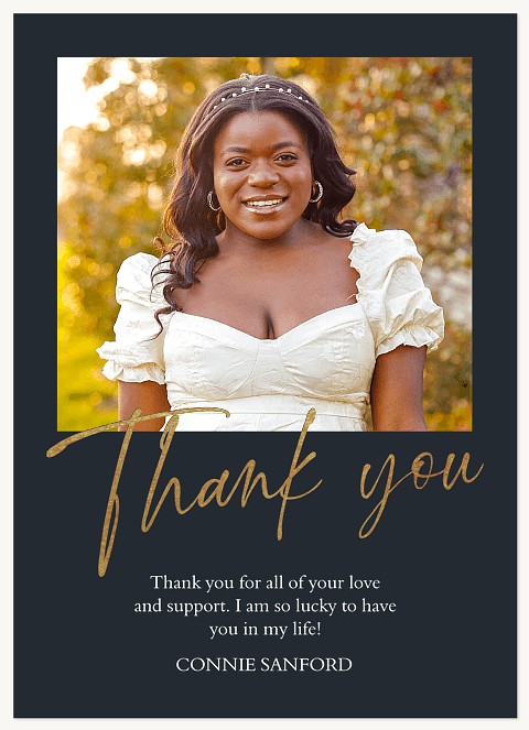 Gilded Greeting Thank You Cards 