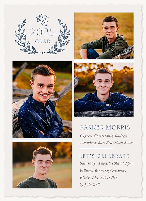 Cap & Laurels Graduation Cards