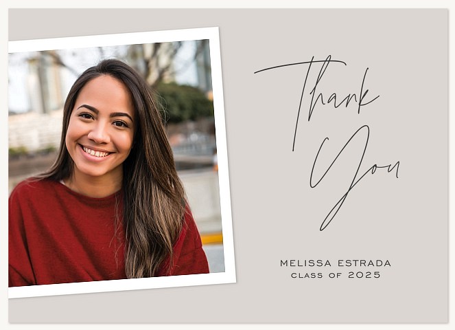 Minimalist Snapshot Thank You Cards 