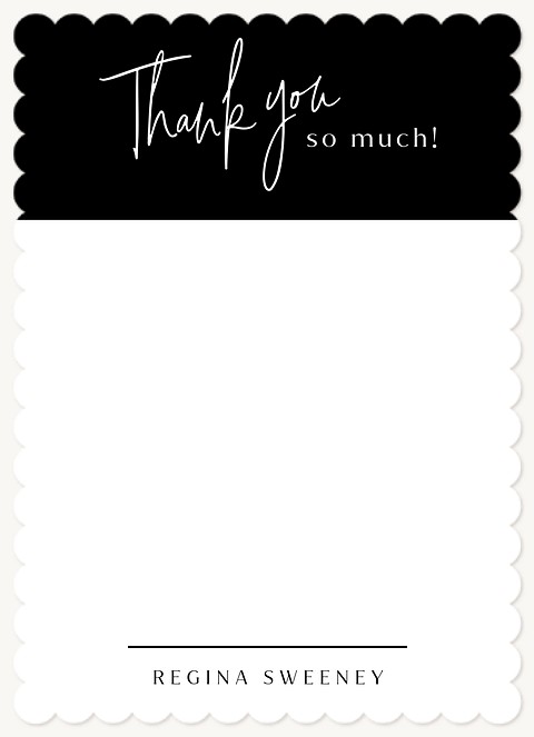 Side Block Thank You Thank You Cards 
