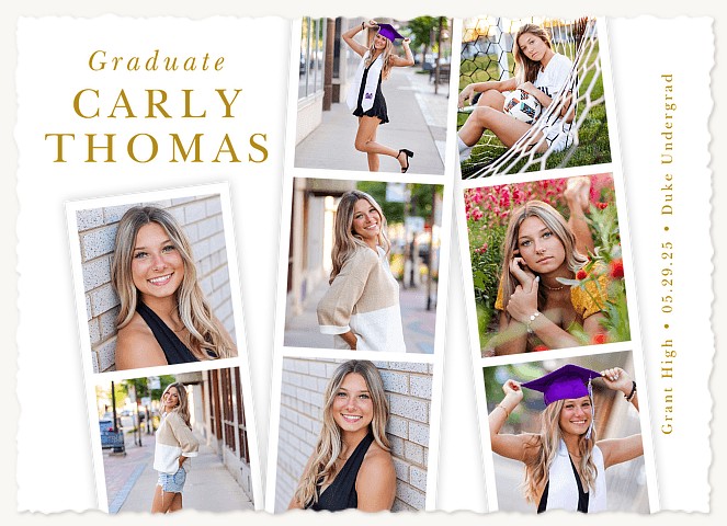 Photo Strips Graduation Cards