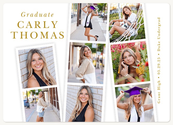 Photo Strips Graduation Cards