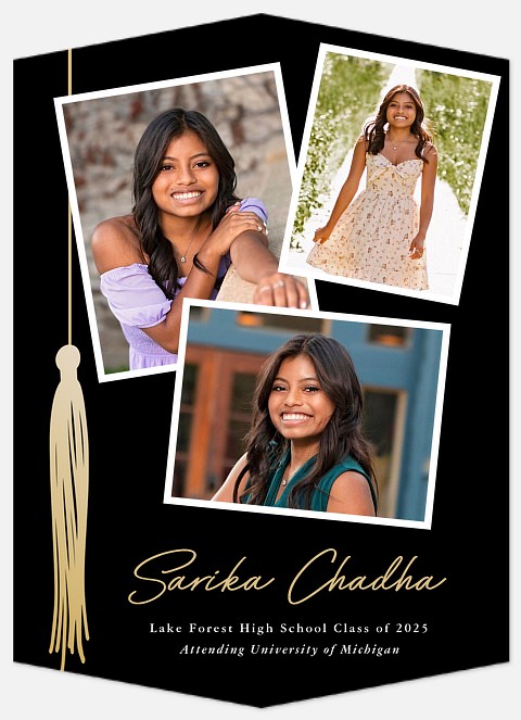 Side Tassel Graduation Cards