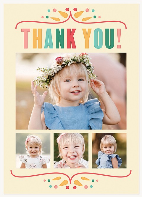 Colorful Appreciation Thank You Cards 