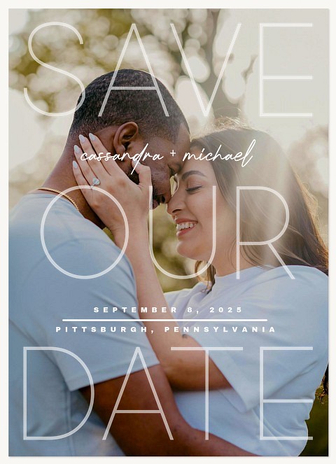 Pronounced  Save the Date Cards