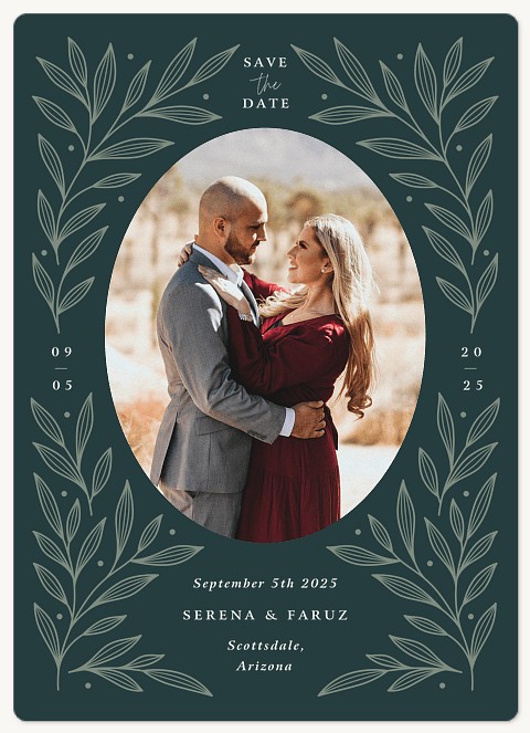 Foliage Frame  Save the Date Magnets