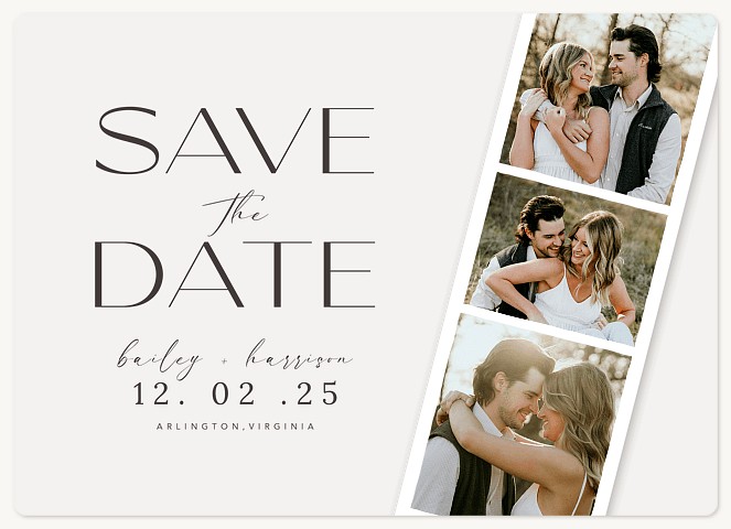 Elegant Filmstrip  Save the Date Magnets