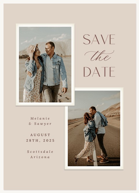 Perfect Pair Save the Date Cards