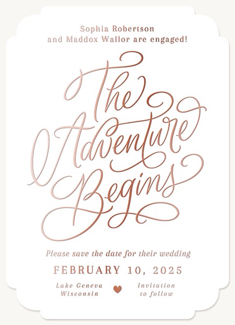 New Adventure Save the Date Cards