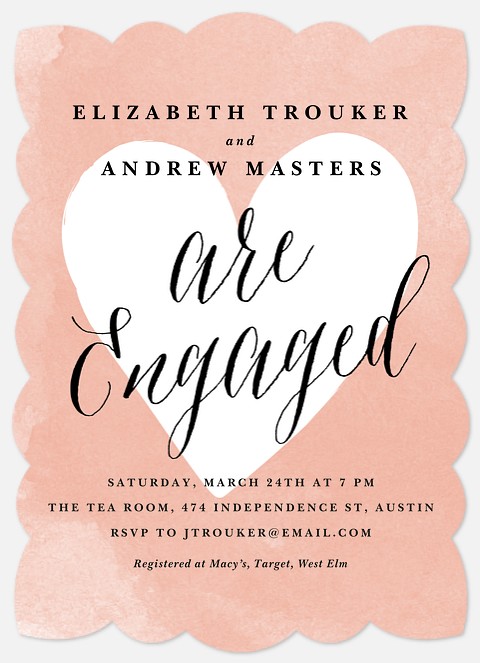 Heart It  Engagement Party Invitations