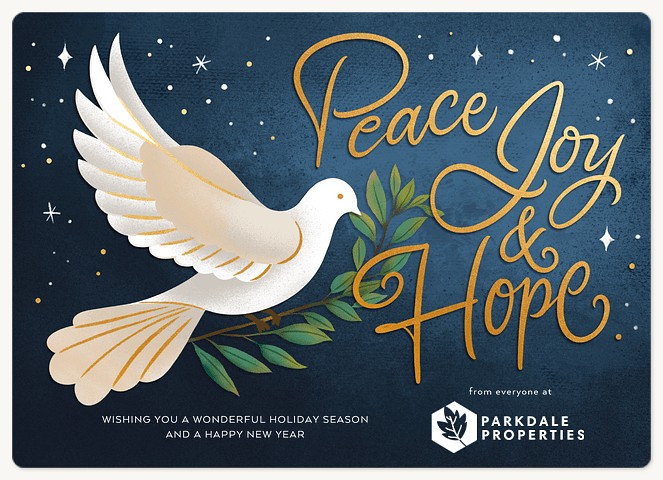 Dove of Peace Holiday & Christmas Magnet Cards