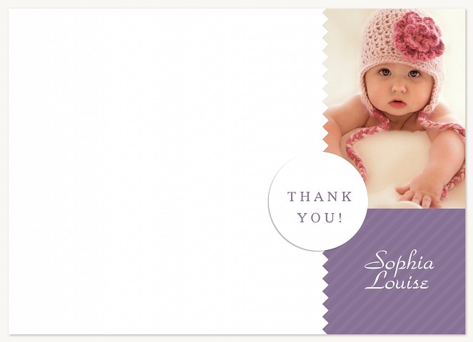 Lilac Love Kids Thank You Cards