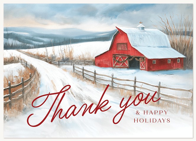 Barnyard Bliss Business Holiday Cards