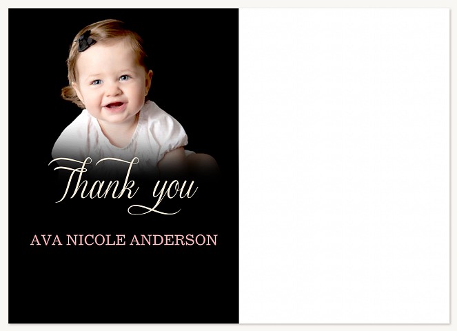 Contempo Check Baby Thank You Cards