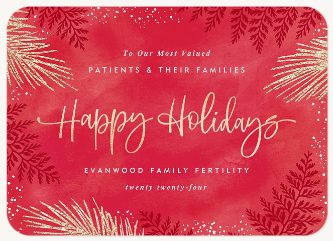 Festive Script Business Holiday Cards