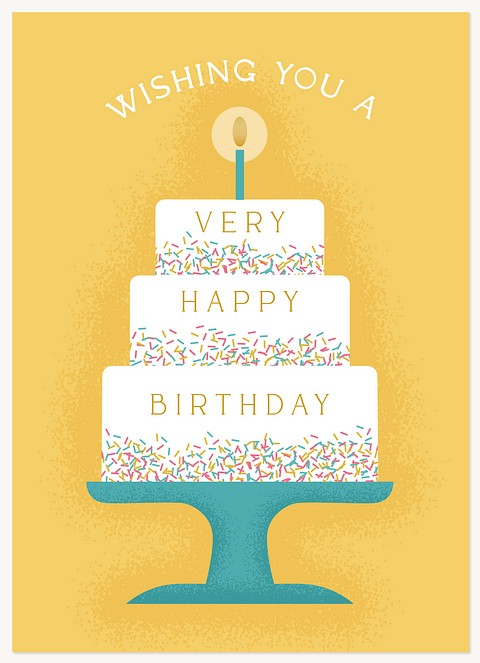 Three Tier Cake Greeting Cards