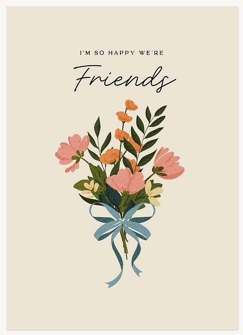 Friendship Bouquet Greeting Cards