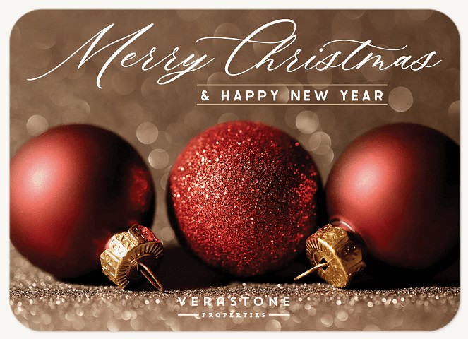 Ornament Trio Business Holiday Cards