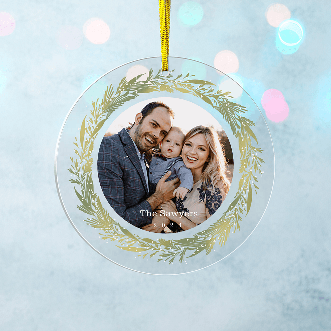 Encircled Botanicals Personalized Ornaments