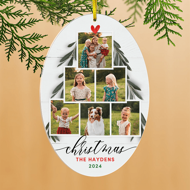 Holiday Tree Snaps Personalized Ornaments