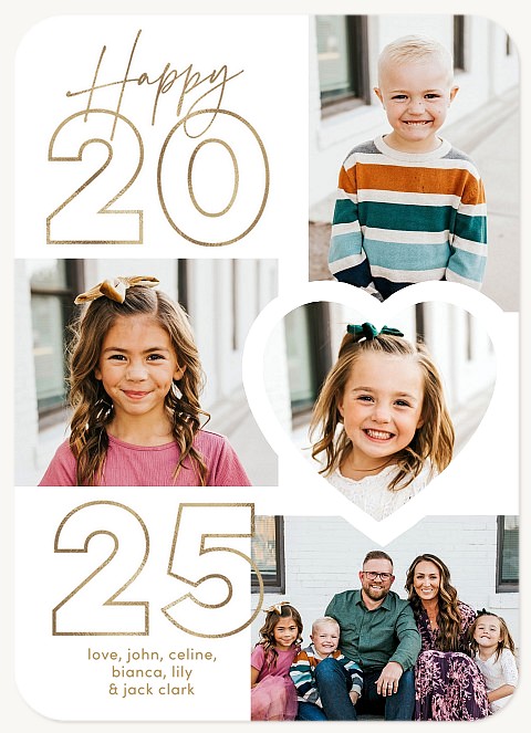 Lovely Collage Personalized Holiday Cards