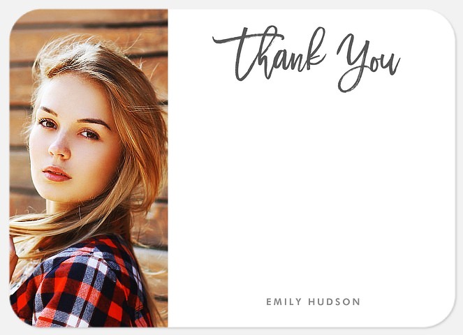 Graceful Cursive Thank You Cards 