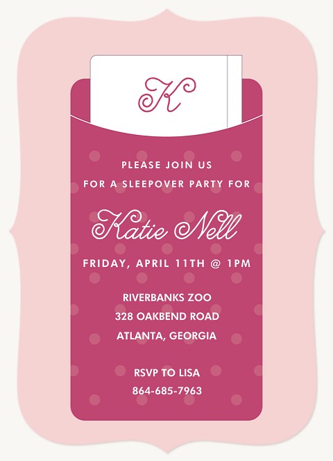 Miss Perfect Kids Birthday Invitations